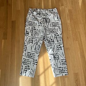Black and White Joseph Ripkoff pants